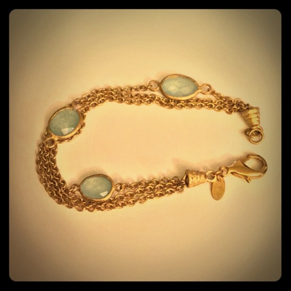Rivka Friedman 18k Gold Clad Quartzite Bracelet